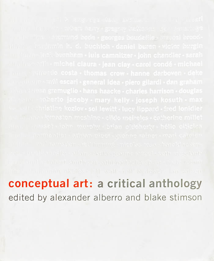 Conceptual Art: A Critical Anthology, The MIT Press