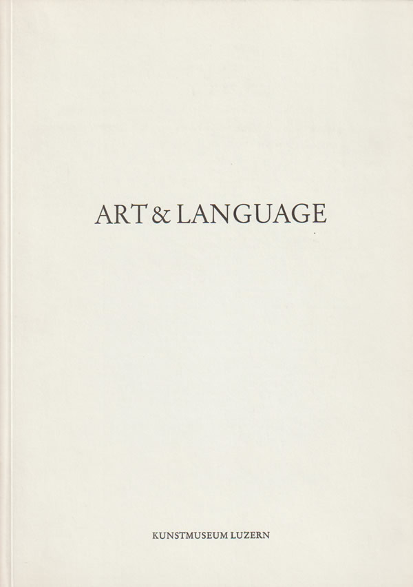 Proceedings / Art & Language 