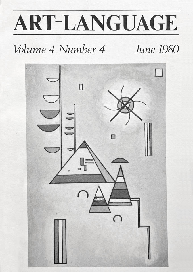 Art-Language: Vol. 4, No. 4 (June 1980) / Art & Language