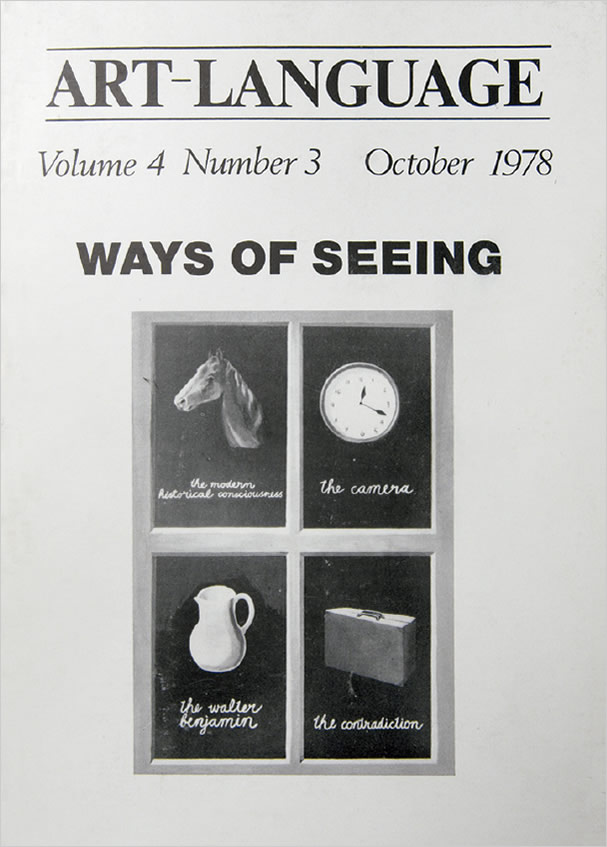 Art-Language: Vol. 4, No. 3 Ways of Seeing (October 1978) / Art & Language