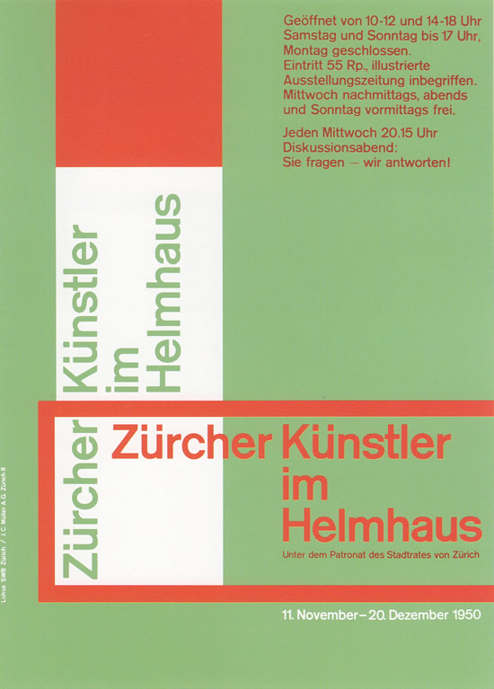 Richard Paul Lohse: Zürcher Künstler im Helmhaus, 1950
