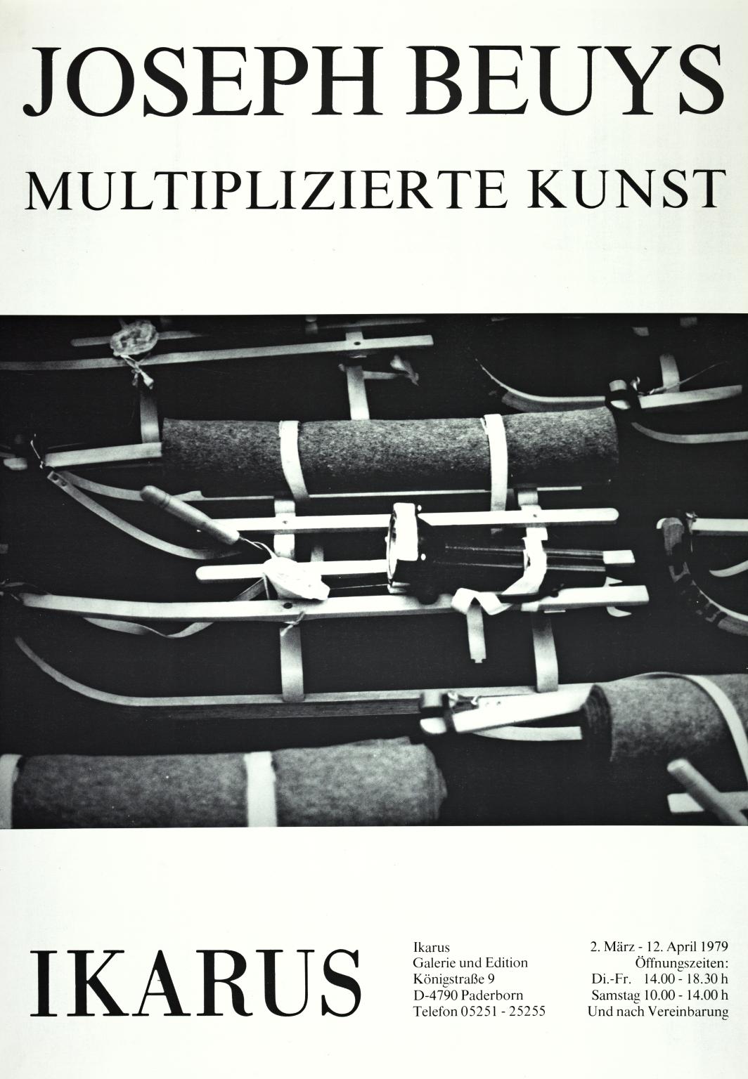 Joseph Beuys: Multiplizierte Kunst Ikarus Galerie und Edition. 1979