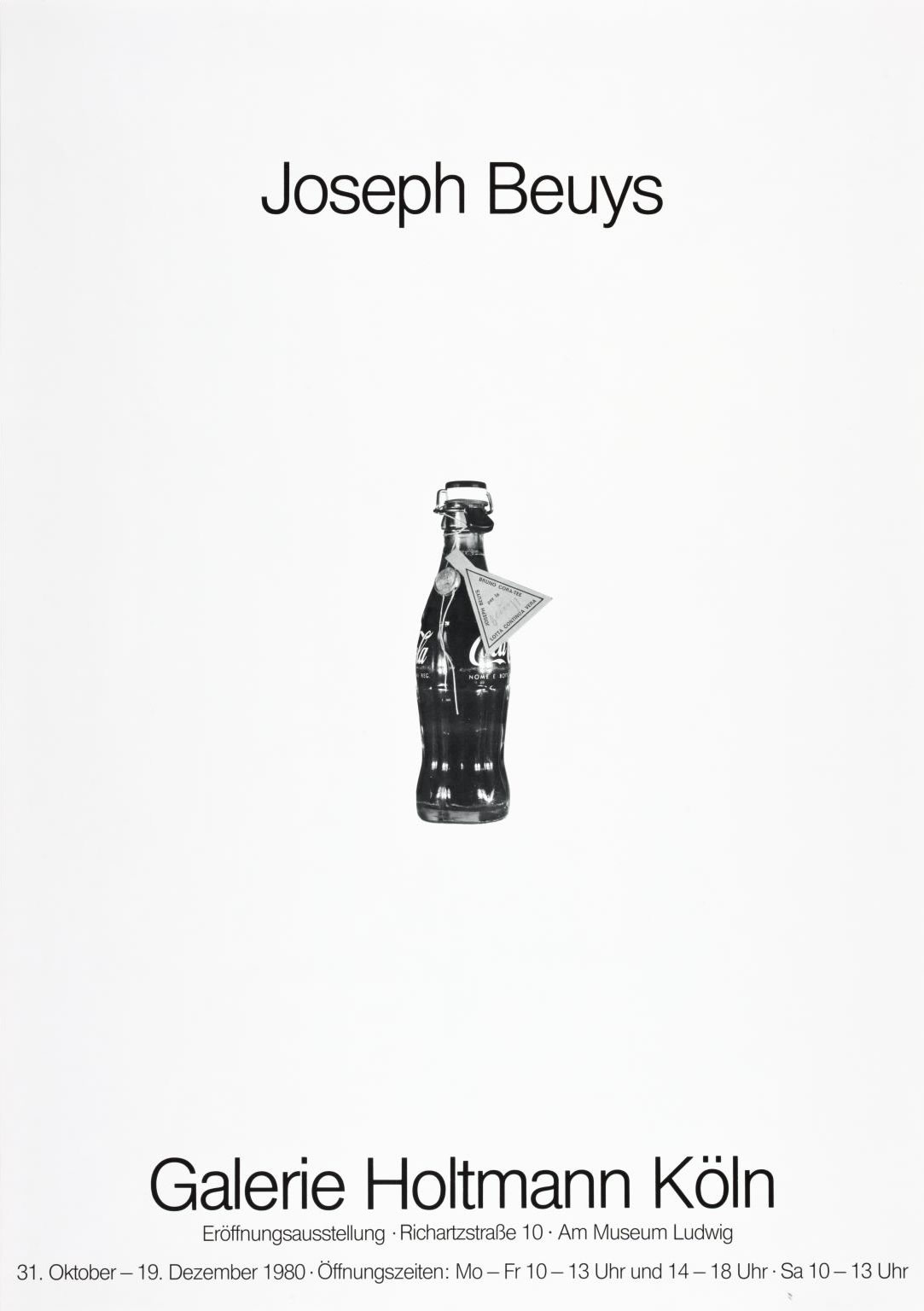 Joseph Beuys: Galeria Holtmann Koln. 1980