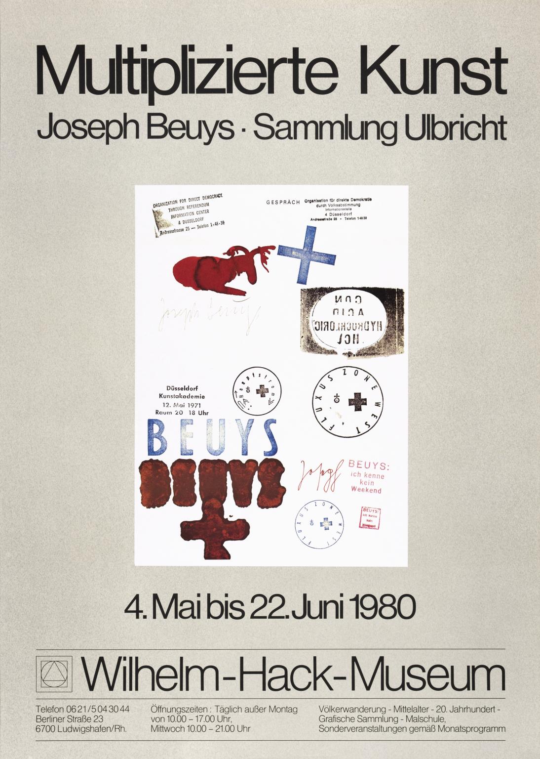 Joseph Beuys: Multiplizierte Kunst. Wilhelm-Hack-Museum. 1980