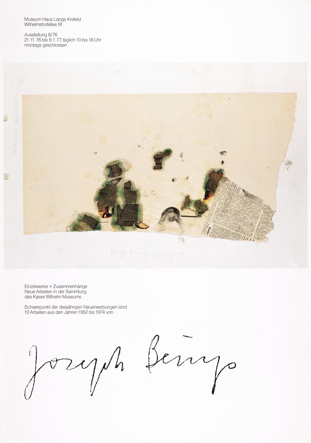 Joseph Beuys: Museum Haus Lange Krefeld. 1977