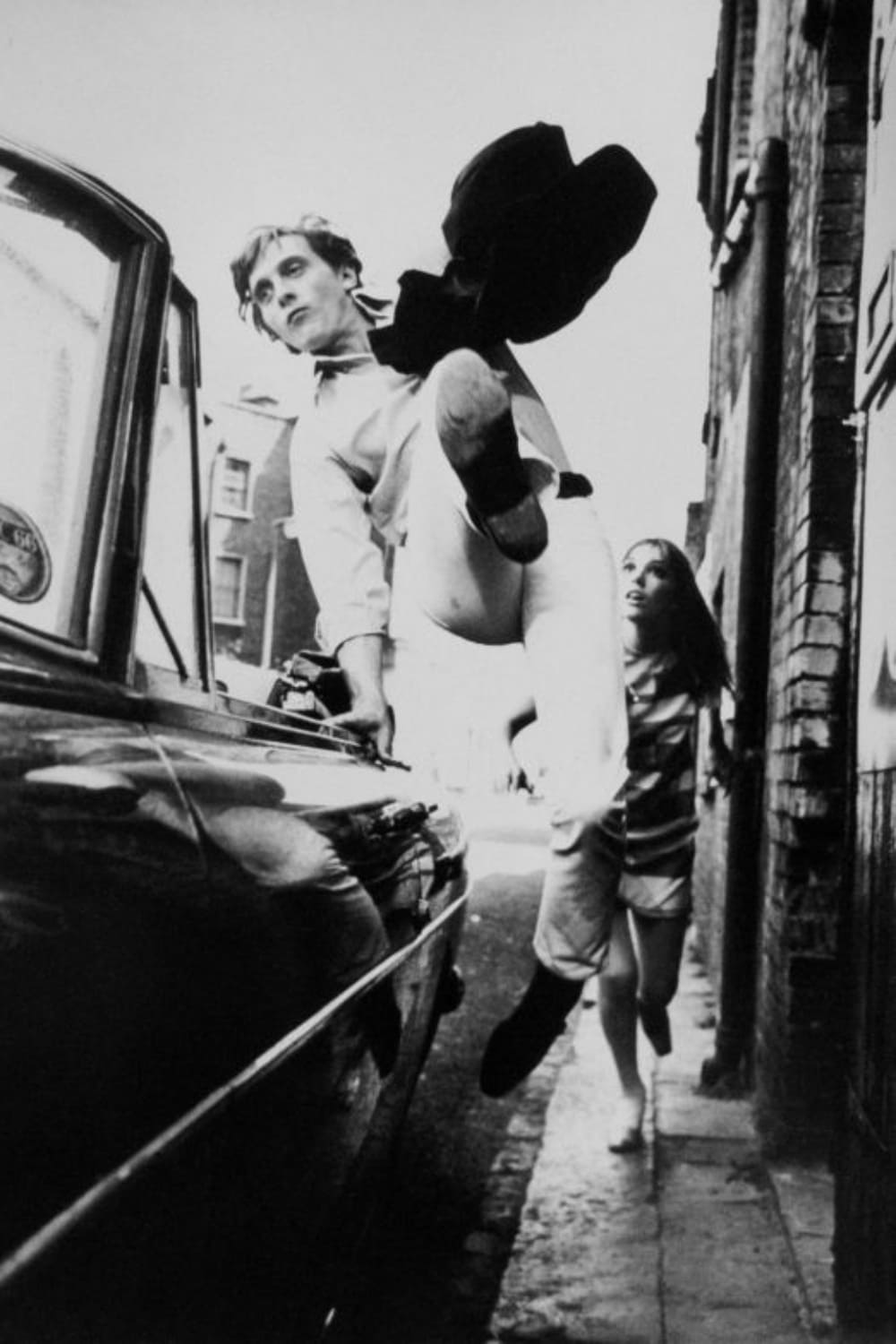 Blow-Up (1966), David Hemmings, Jane Birkin, production still, Tazio Secchiaroli.