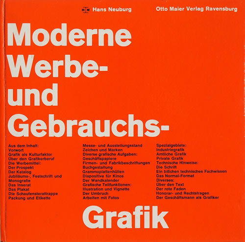 Moderne Werbe und Gebrauchs Grafik / Hans Neuburg
