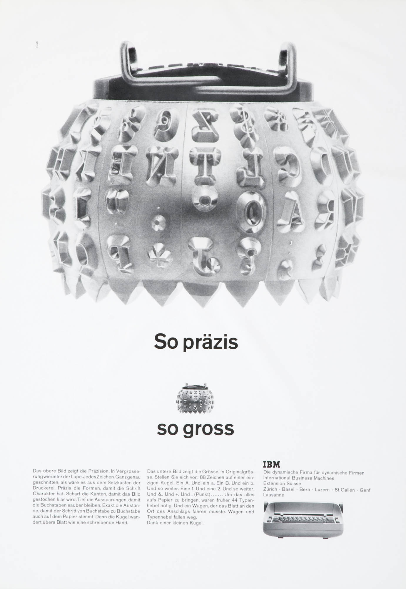 IBM Switzerland. Advert. Designer: Karl Gerstner