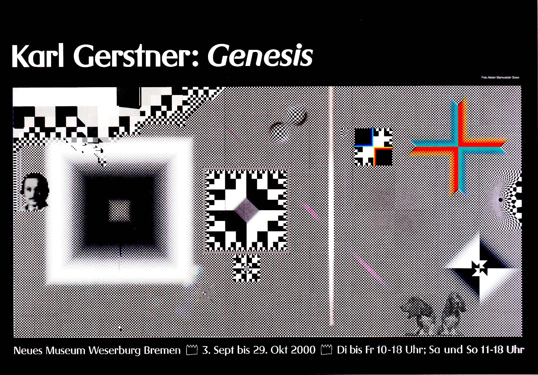 Genesis. Neues Museum Weserburg Bremen. Poster. Designer: Karl Gerstner
