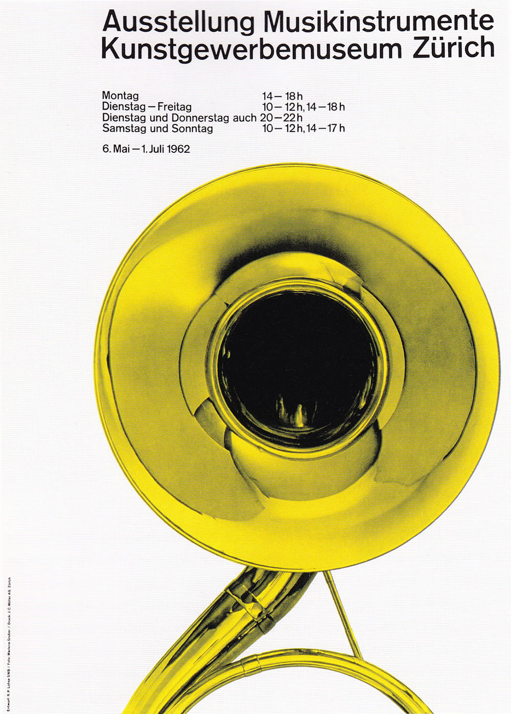 Richard Paul Lohse: Ausstellung Musikinstrumente - Kunstgewerbemusem Zürich, 1962