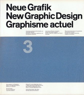 Neue Grafik / New Graphic Design / Graphisme actuel Nr. 3, October 1959