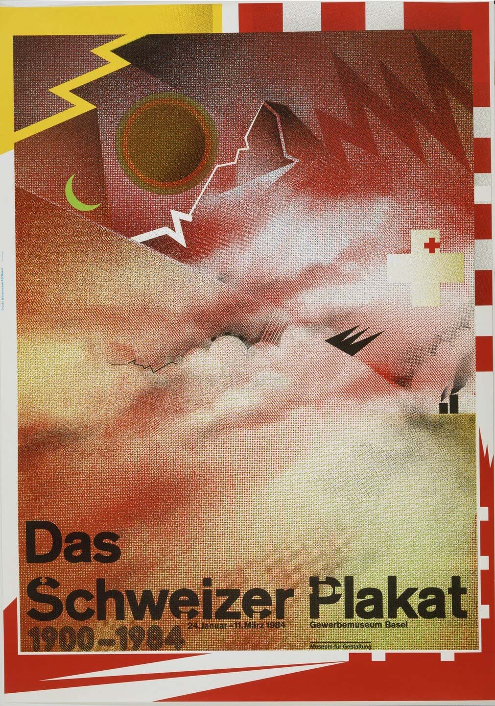Wolfgang Weingart: Das Schweizer Plakat. 1984. Lithograph. (120 x 84.1 cm)