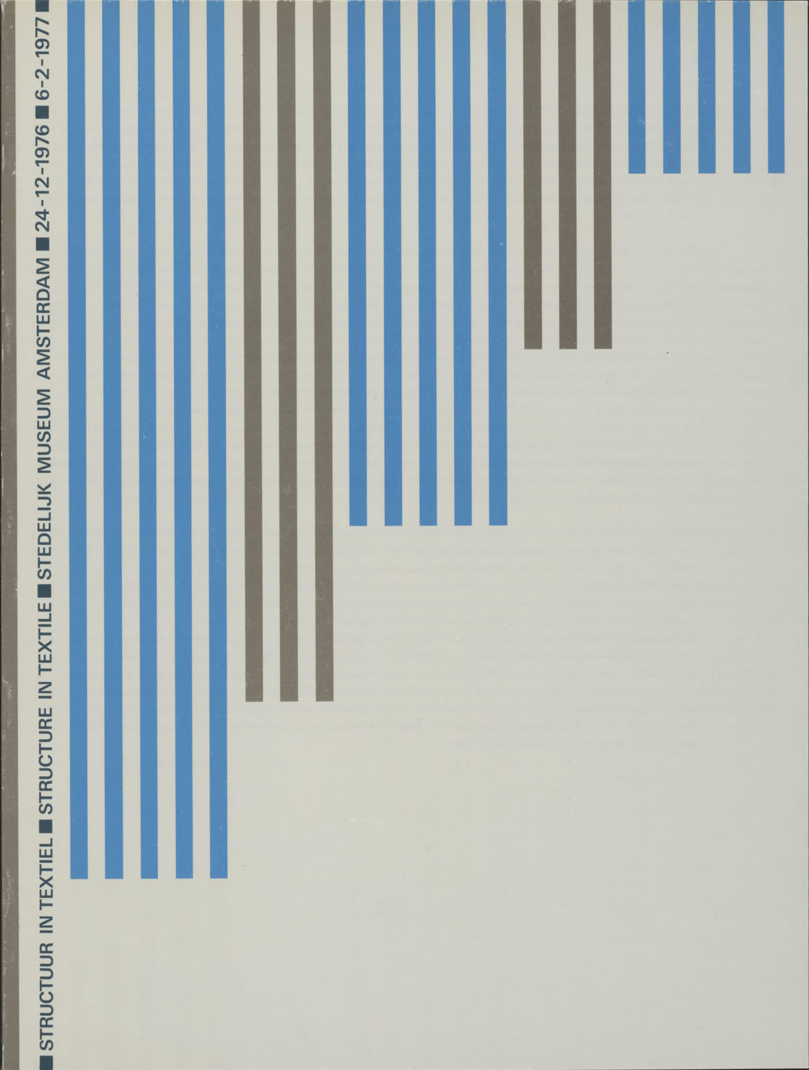 Wim Crouwel: Structuur in textiel / Structure in textile. 1976
