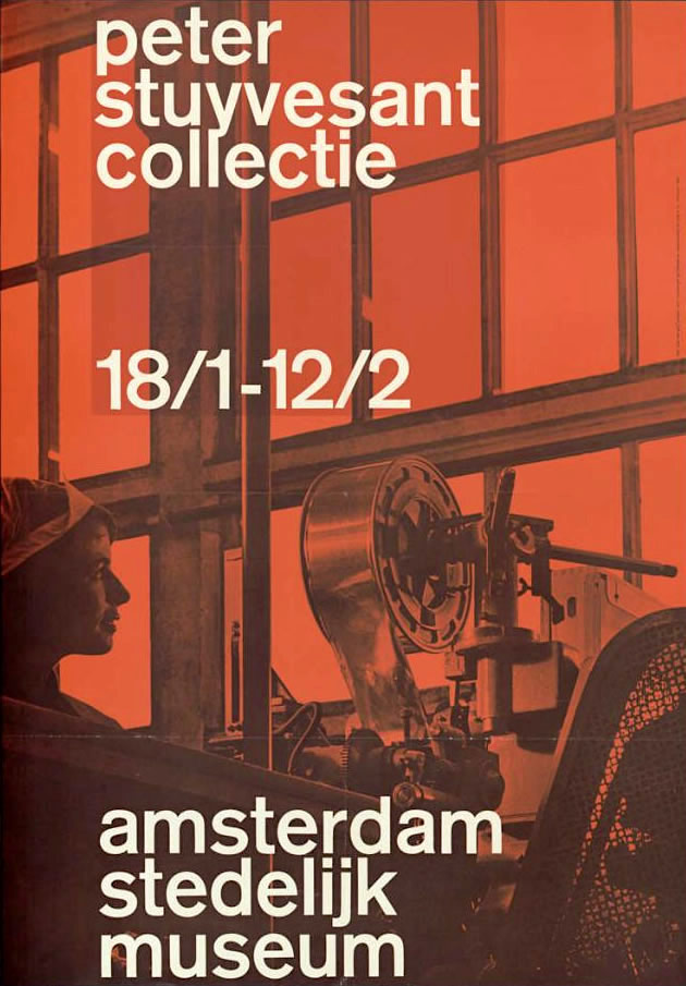 Wim Crouwel: Peter Stuyvesant collectie 18/1-12/2 Amsterdam stedelijk museum. 1962