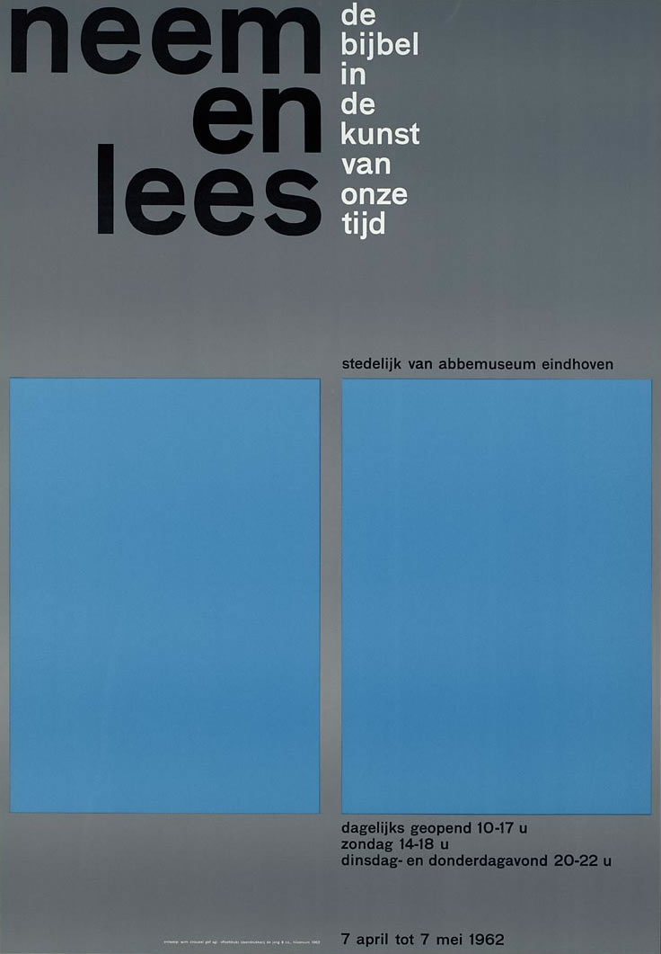 Wim Crouwel Kunstenaars uit Brabant Exhibition Poster