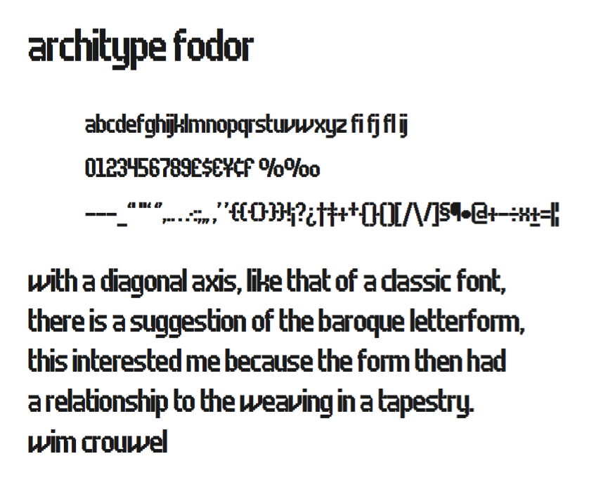 Fodor Font
