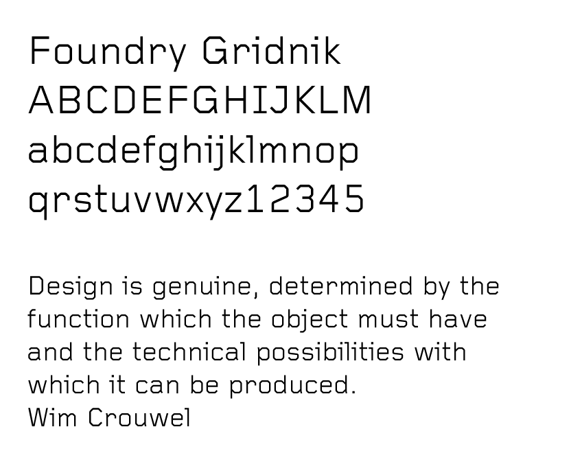 Gridnik Font