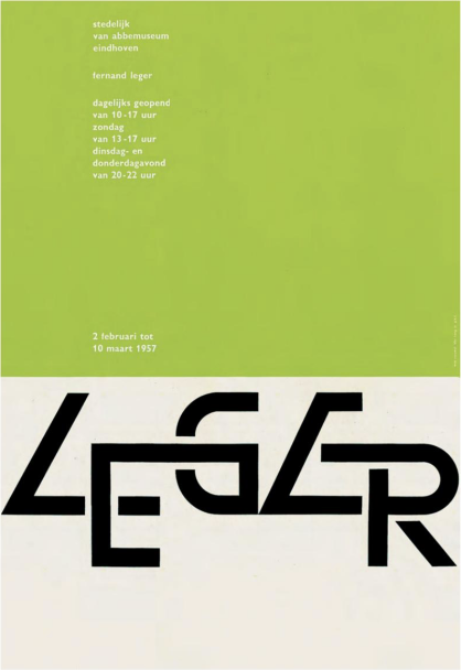 Wim Crouwel Fernand Leger Poster 1957