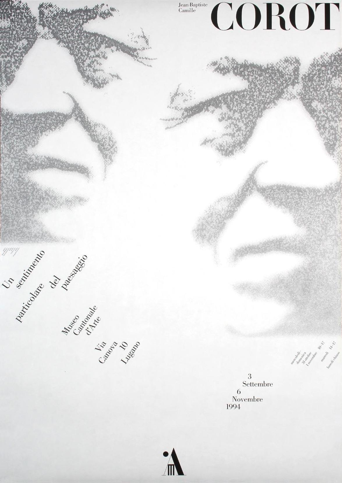 Bruno Monguzzi: Corot, Un sentimento particolare del paesaggio, Museo Cantonale d‘Arte, Lugano, 128 x 90 cm, 1994.