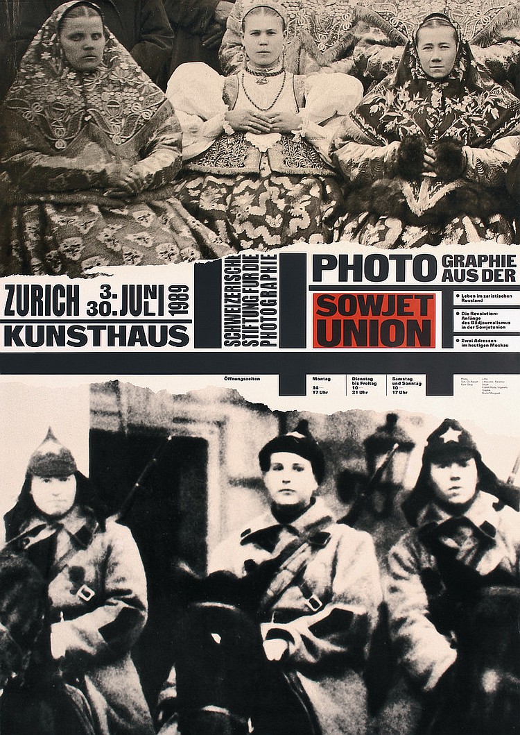 Bruno Monguzzi: Photographie aus der Sowjetunion Kunsthaus Zürich, 128 x 90 cm, 1989.