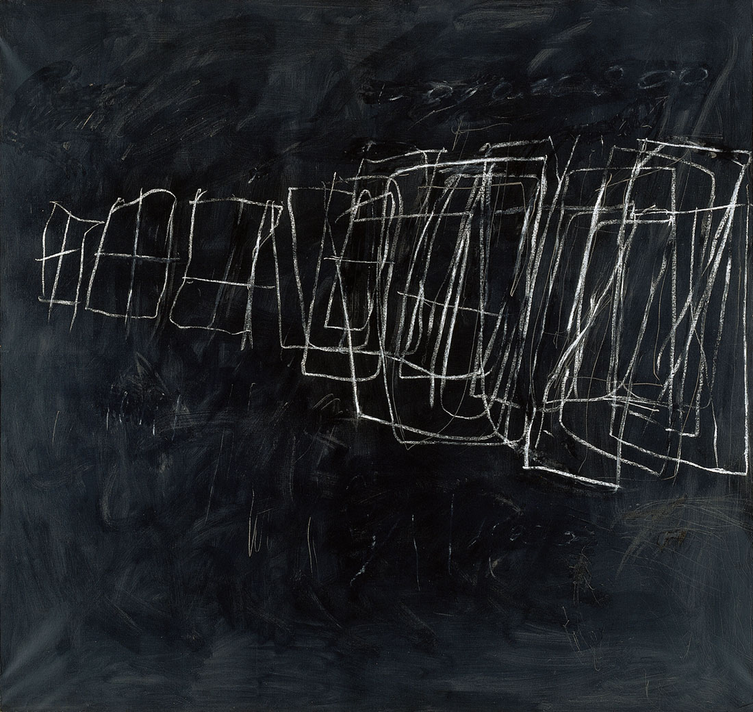 Cy Twombly. Untitled, Rome. 1966 / Industrial paint and crayon on canvas, (190 x 200 cm)