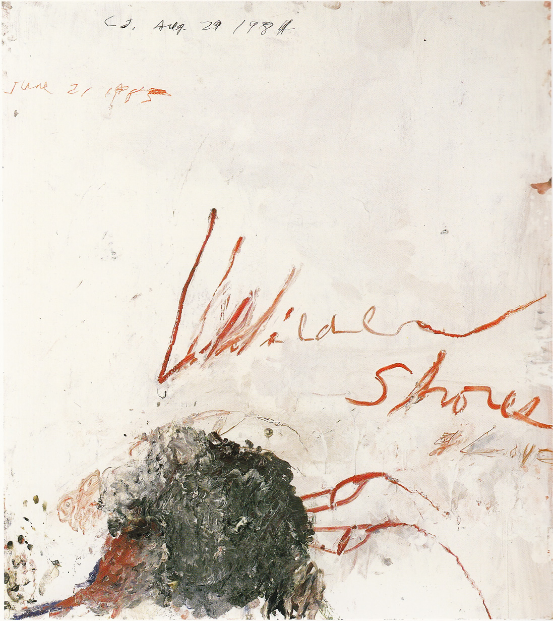 Cy Twombly. Wilder Shores of Love, 1985.
