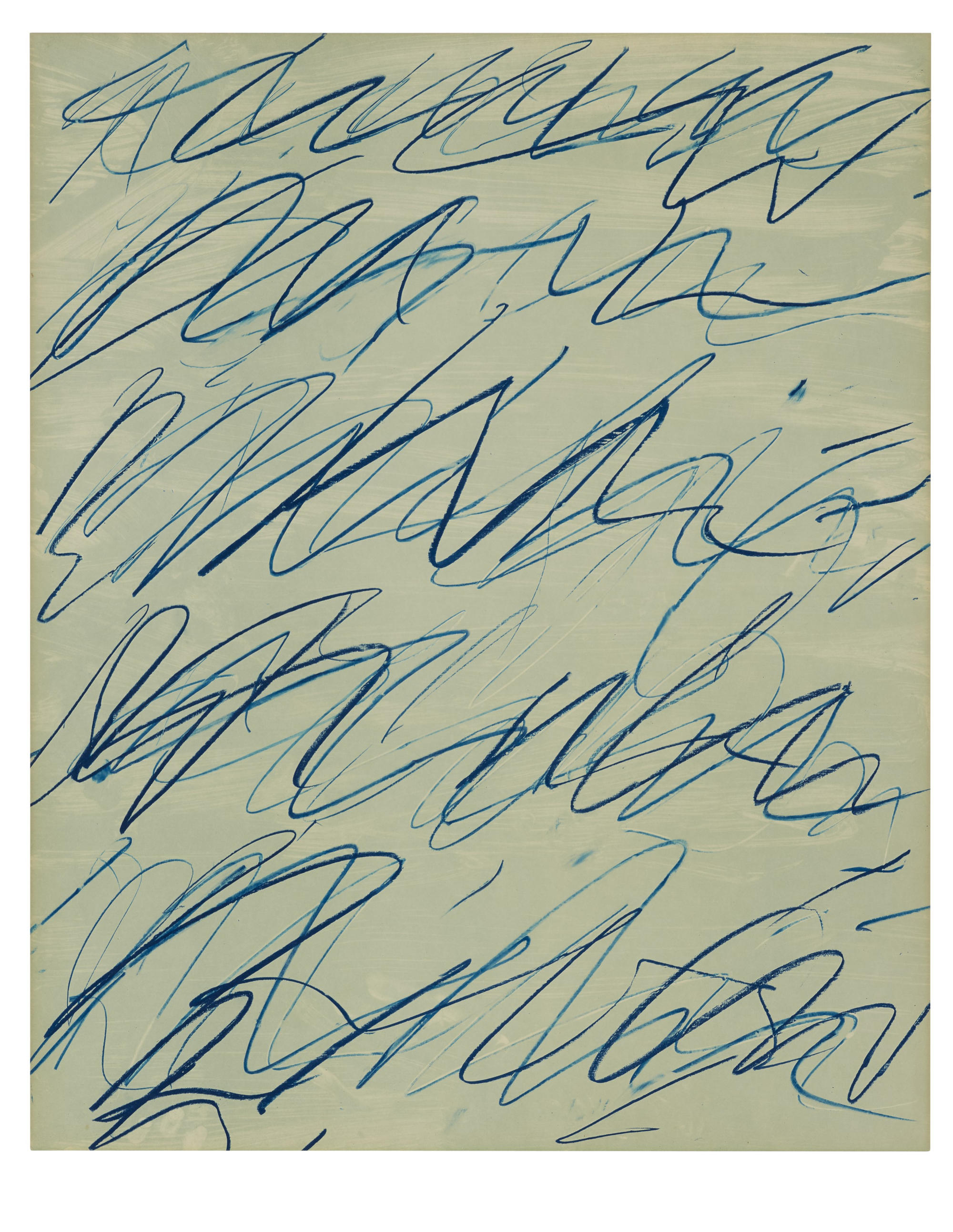 Cy Twombly: ROMAN NOTES III / Offset colour lithograph. / Paper size 86.8 x 70 cm / Edition 100 (1–100) / Bastian 23.