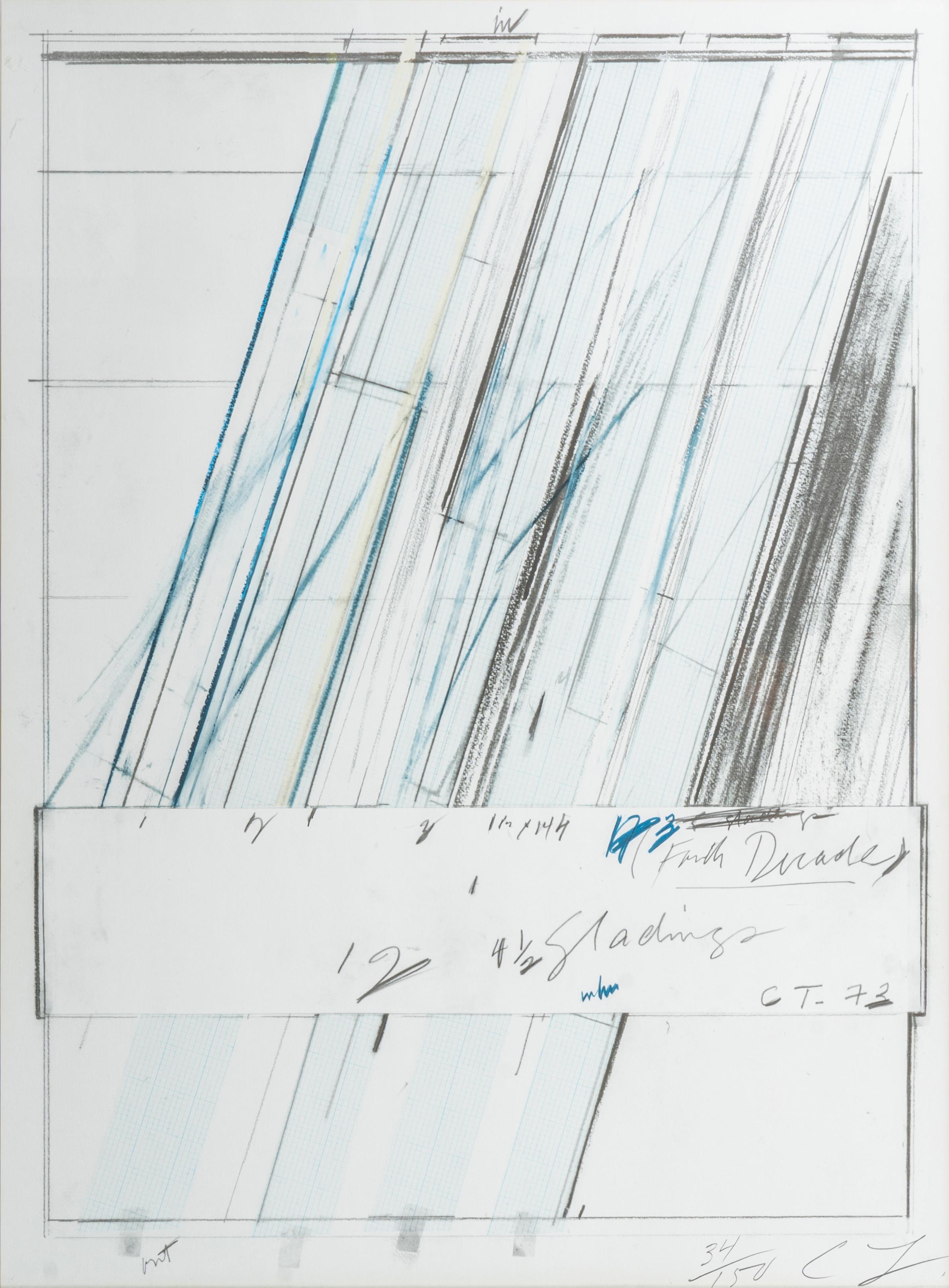 Cy Twombly: UNTITLED 1973 / Offset colour lithograph / Paper size 76 x 56 cm / Edition 150 (1-150) / Bastian 40.