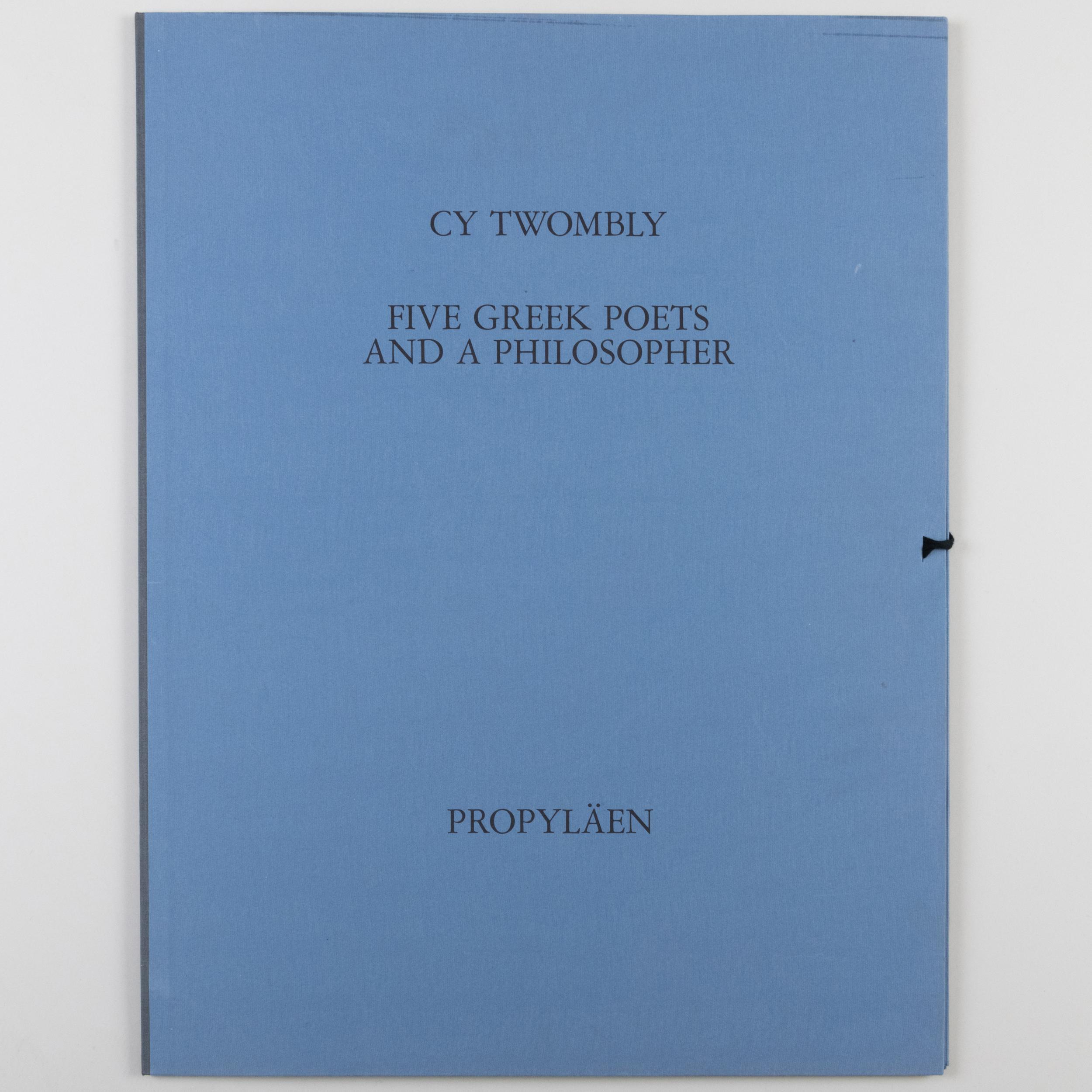 Cy Twombly: THE PORTFOLIO FOR FIVE GREEK POETS AND A PHILOSOPHER 1978