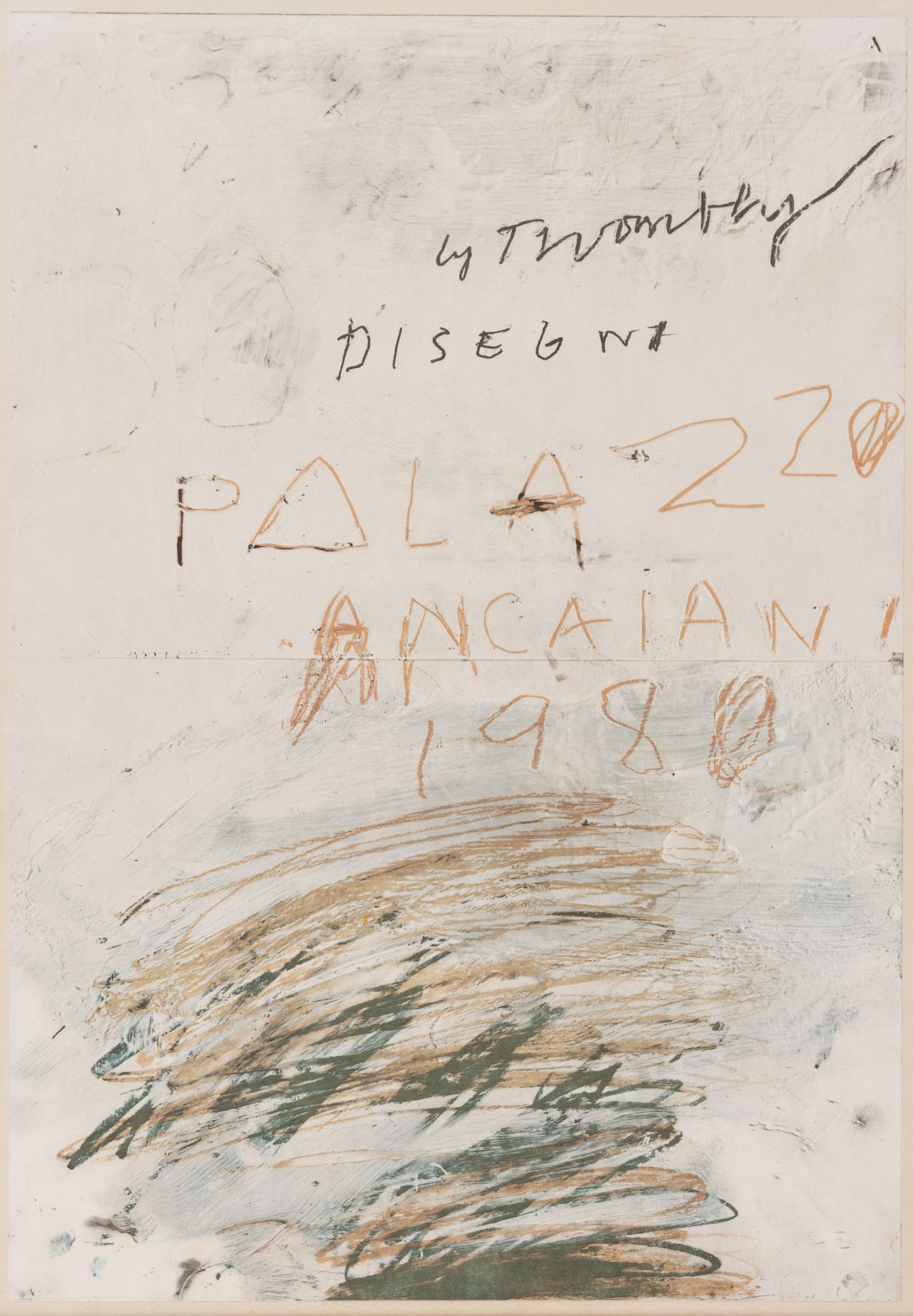 Cy Twombly: disegni 1955–1976, Palazzo Ancaiani, Spoleto, 26 June–13 July 1980