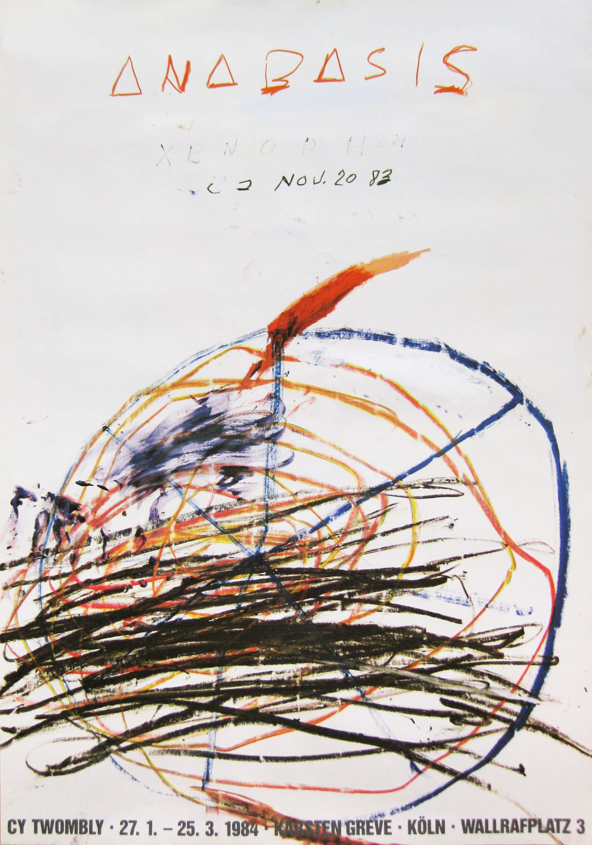 Cy Twombly: Galerie Karsten Greve, Cologne, 28 Jan.–25 March 1984