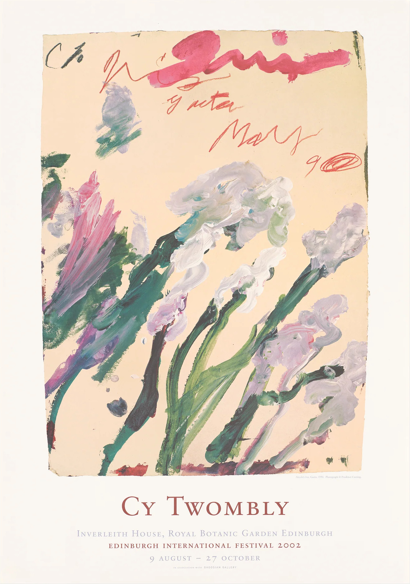 Cy Twombly: Inverleith House, Royal Botanic Garden, Edinburgh, Edinburgh International Festival, 9 Aug.–27 Oct. 2002