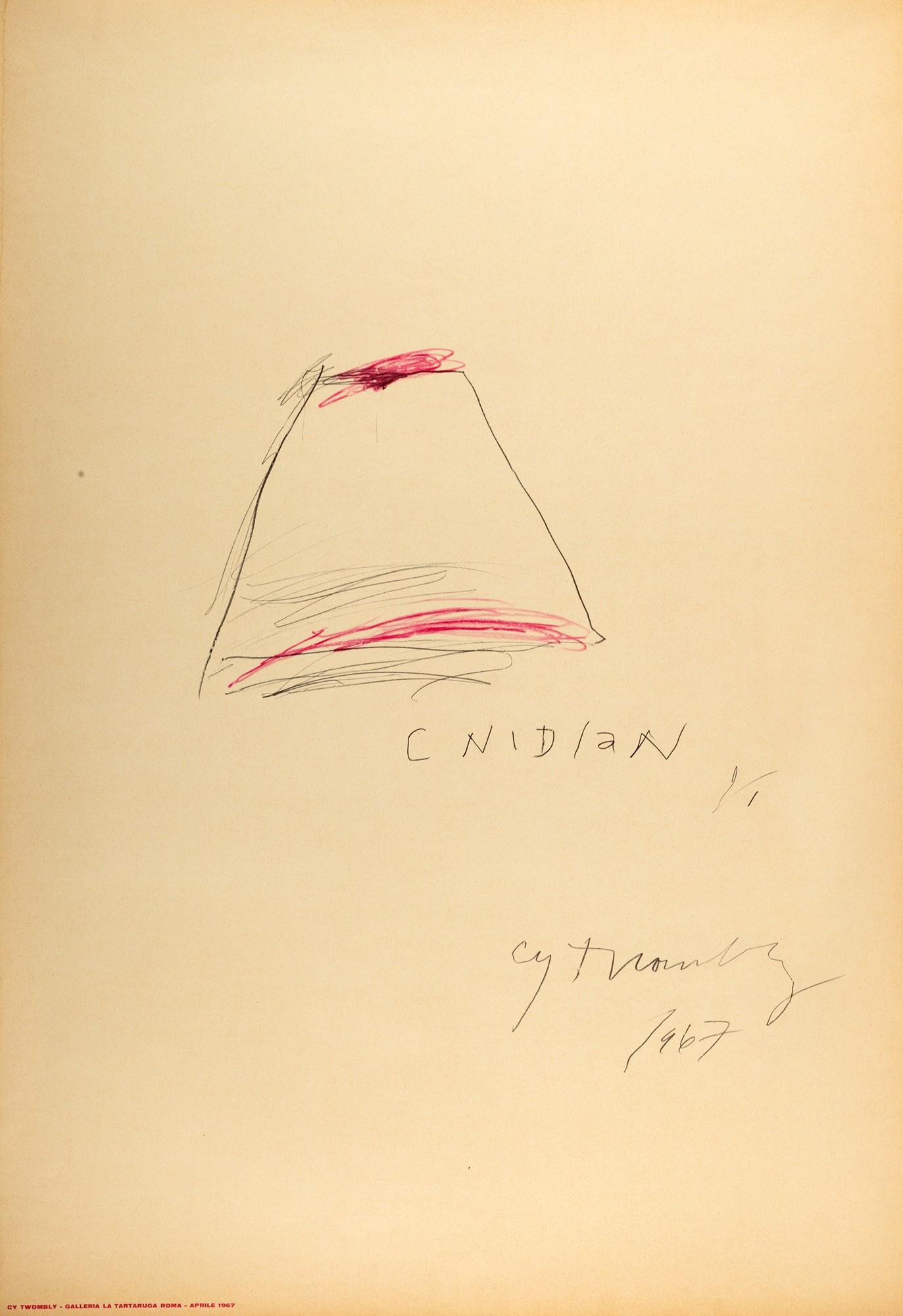 Cy Twombly: Galleria La Tartaruga, Rome, April 1967