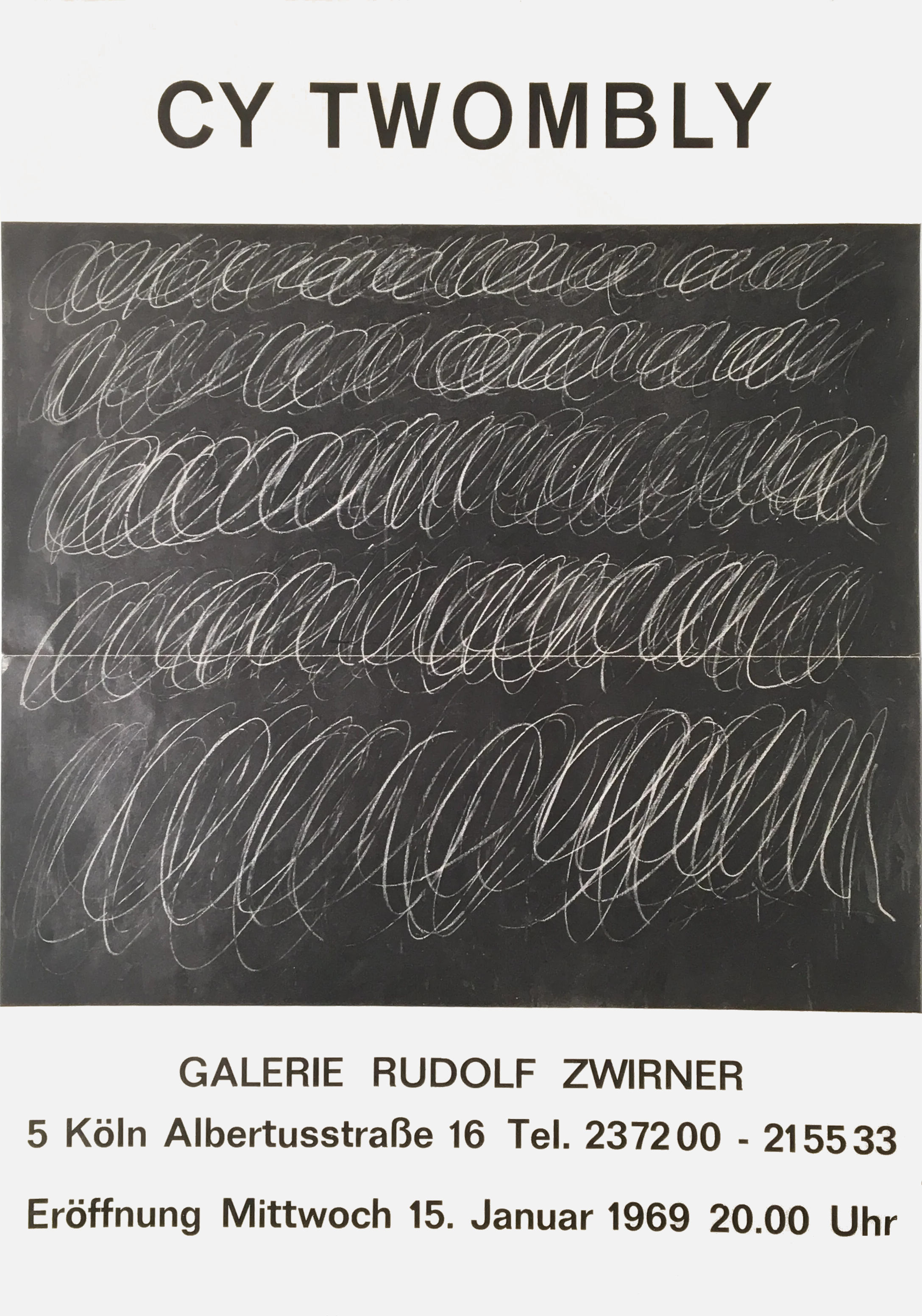 Cy Twombly: Galerie Rudolf Zwirner, Cologne, Jan.–Feb. 1969