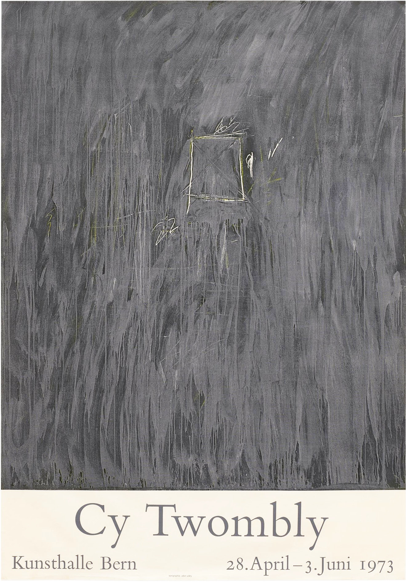 Cy Twombly: Bilder, 1953–1972, Kunsthalle, Bern, April 28–June 3, 1973
