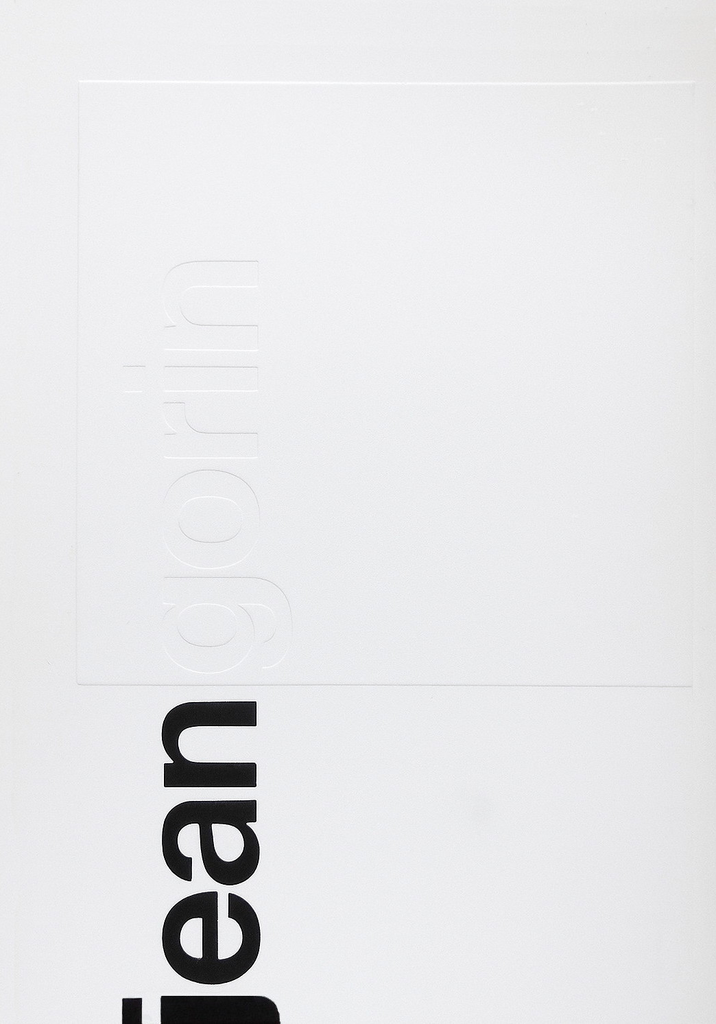Wim Crouwel: Jean Gorin. Catalogue. Stedelijk Museum Amsterdam, Catalogue. 1967