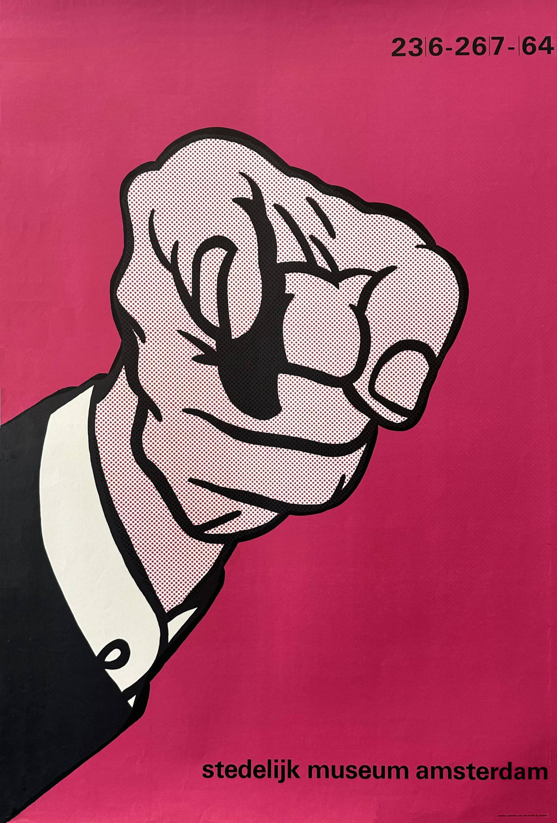 Wim Crouwel: American Pop Art. Stedelijk Museum Amsterdam. Poster. 1964